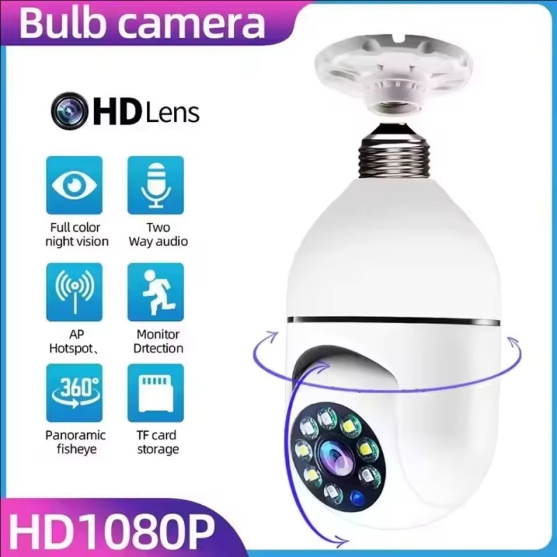 Baby Nursery Camera - 4G WiFi IP Camera E27 Lamp