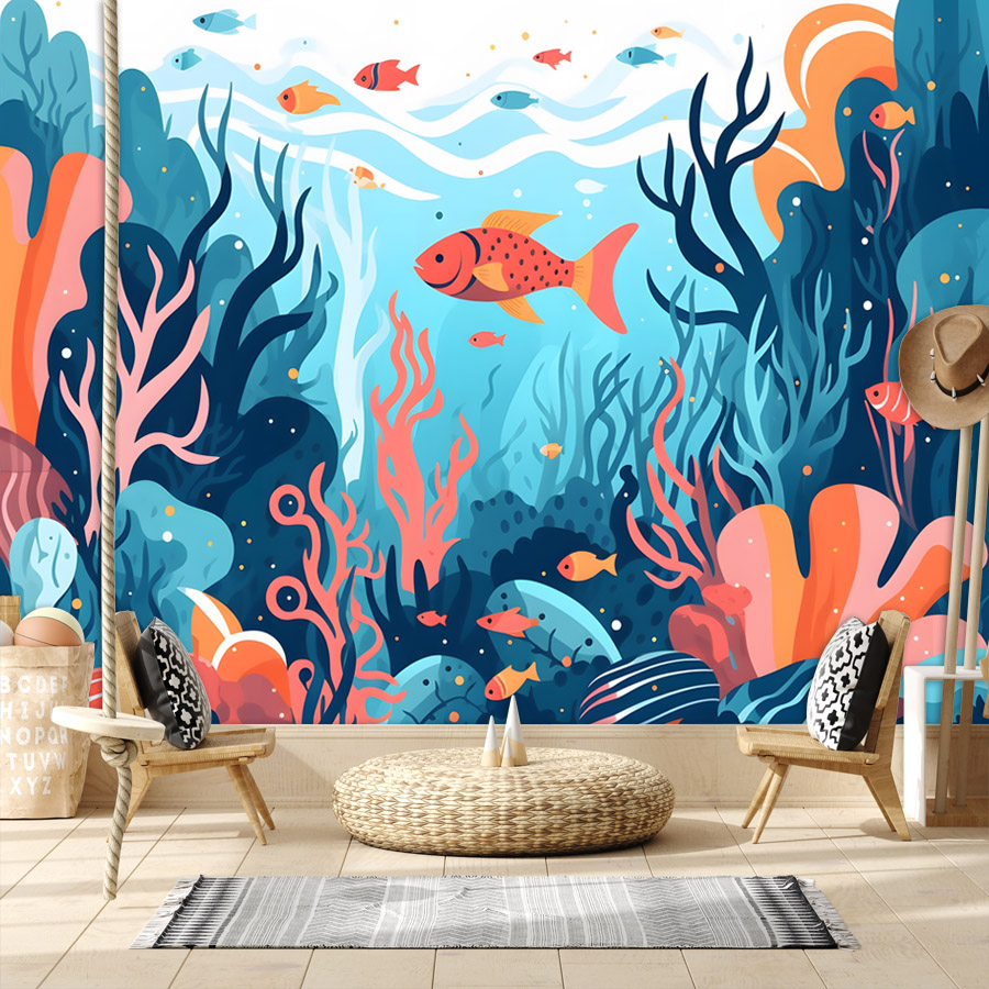 Baby Nursery Peel And Stick Wallpaper - 6+ Cartoon Peel & Stick behang