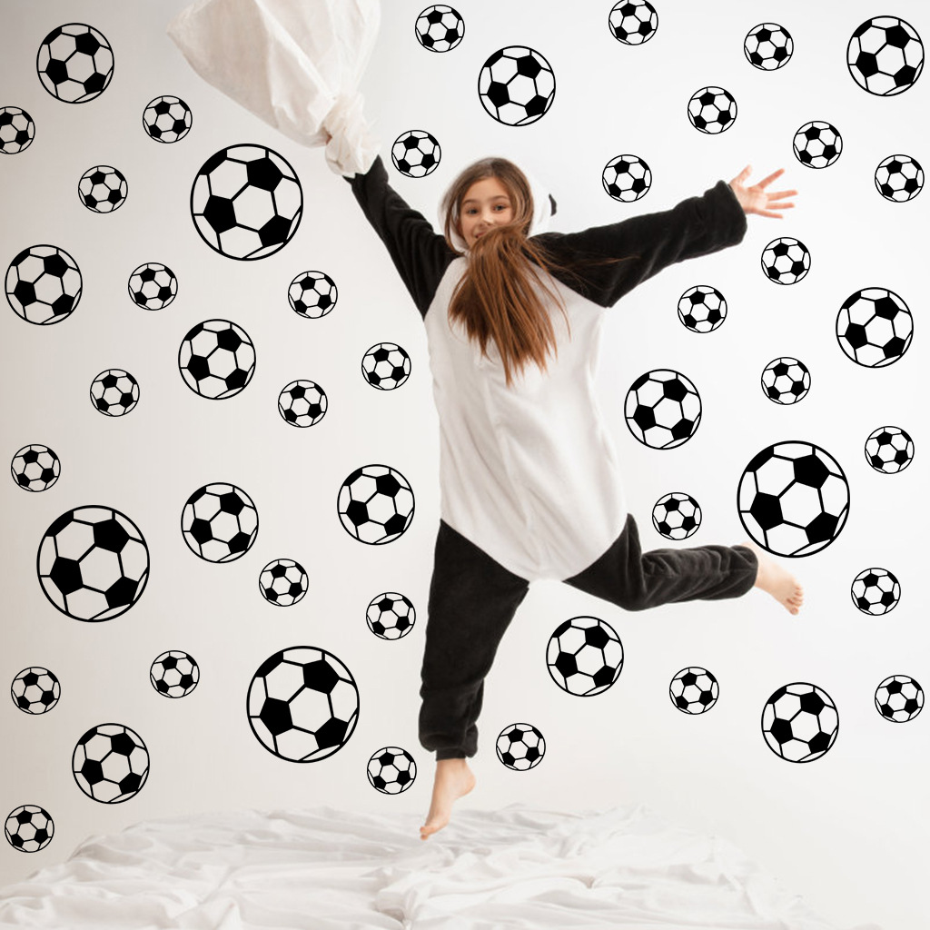Baby Nursery Wallpaper - 43 stuks voetbal muurstickers voor kinderkamer