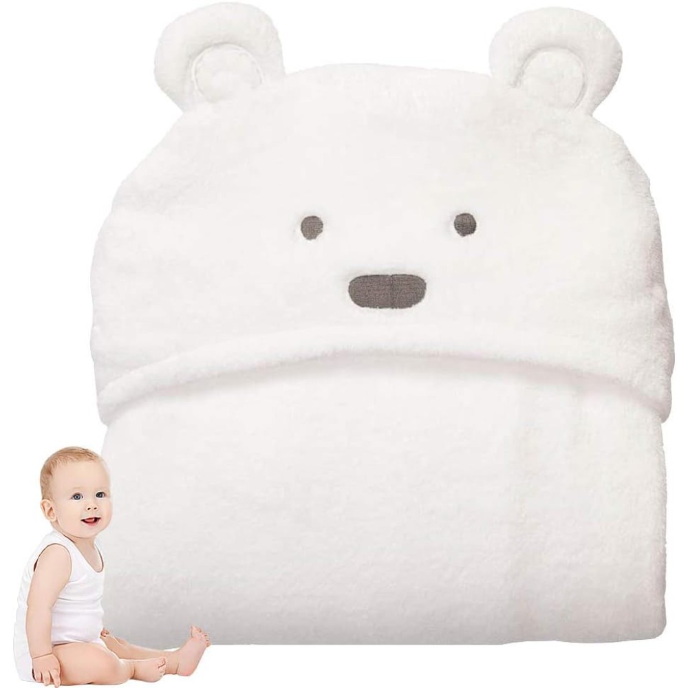 Baby Nursery Boy - Schattige beer handdoek met capuchon voor