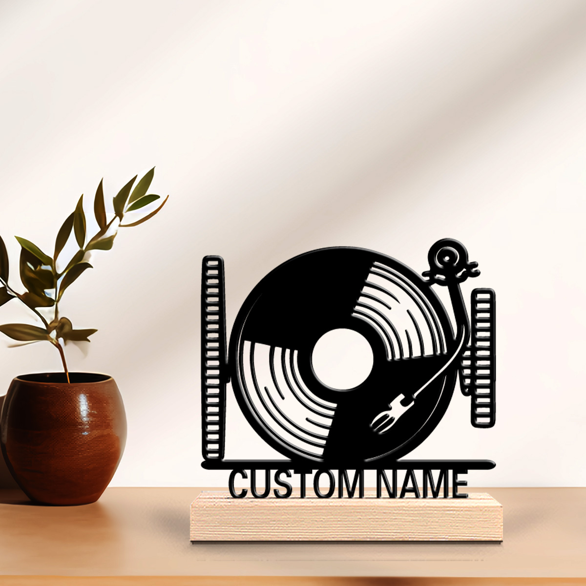 Baby Nursery Baby - 1 stuk schattige gepersonaliseerde custom platenspeler