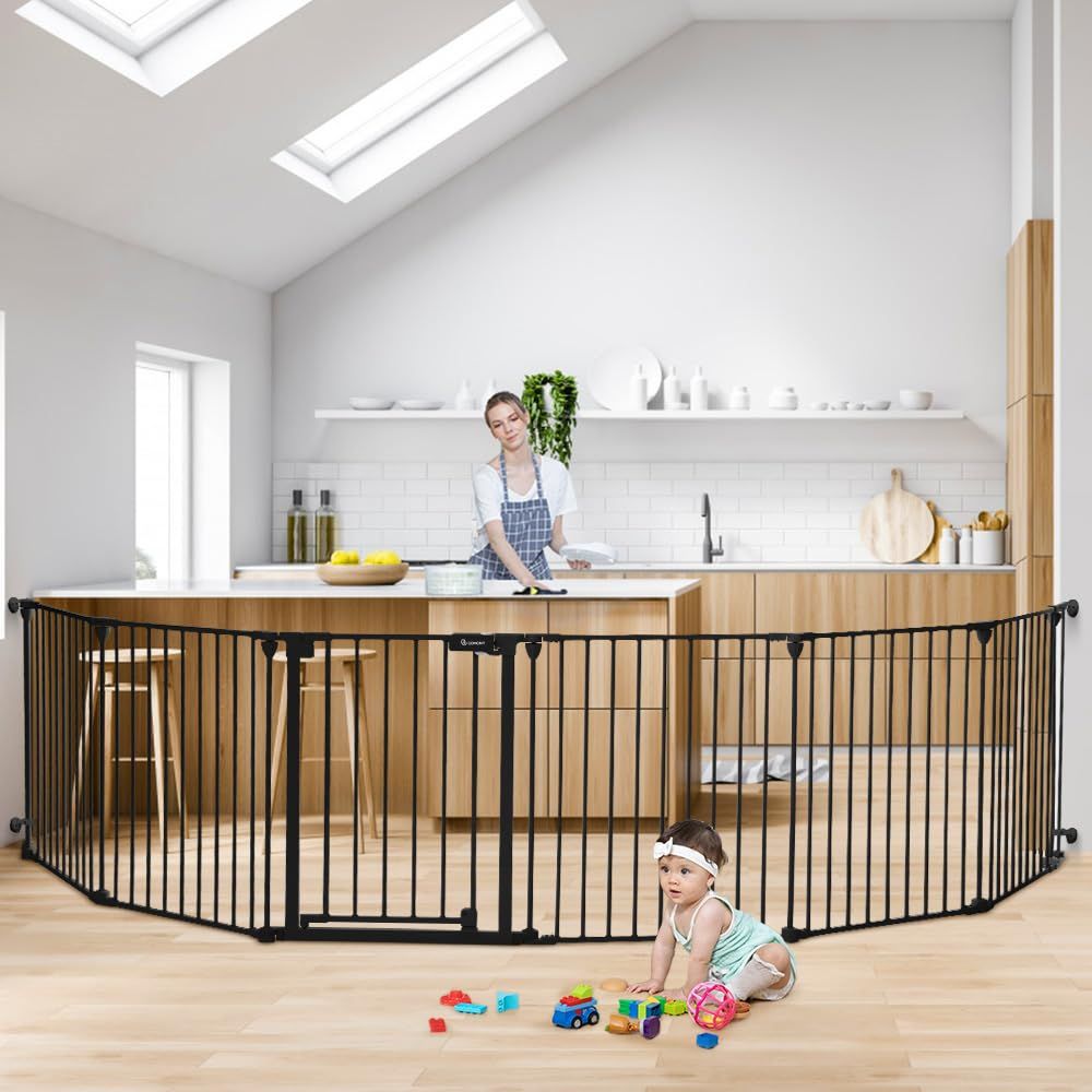 Baby Gate Extra Wide - 150 inch extra brede babyhek met