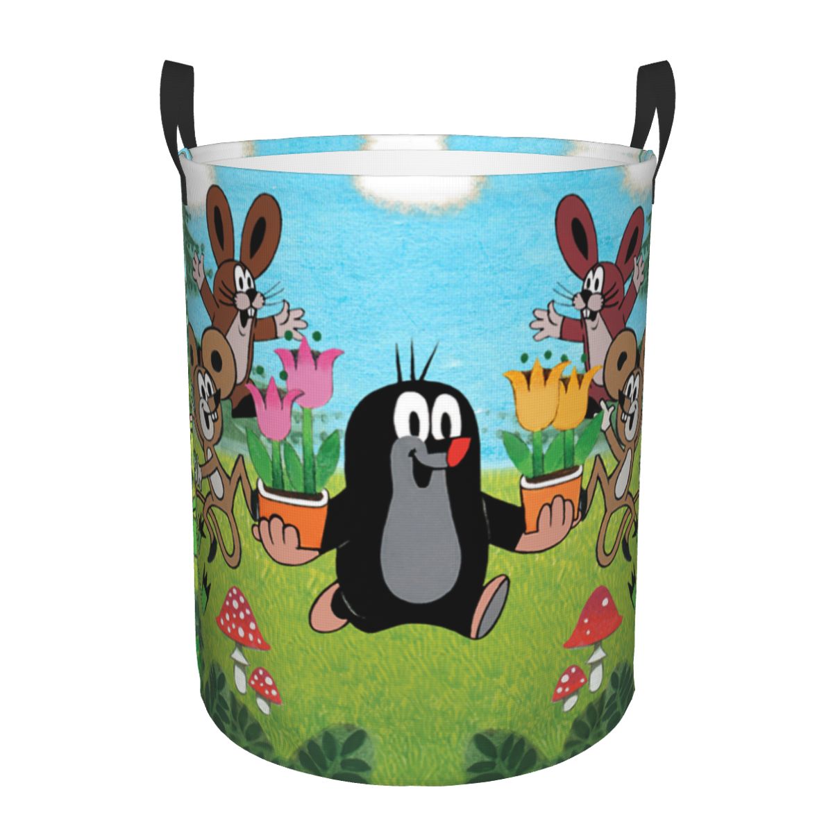 Baby Nursery Items - Happy Mole Wasmand Opvouwbare Cartoon Krtek