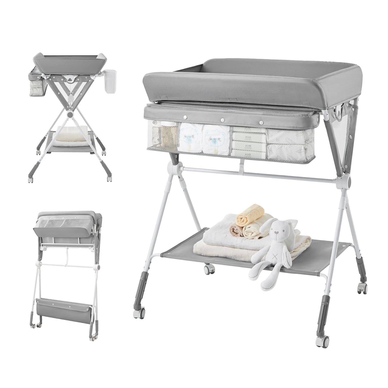 Baby Nursery Table - KUB Draagbare Babyverschoontafel, Opvouwbare Luiersverschoontafel met