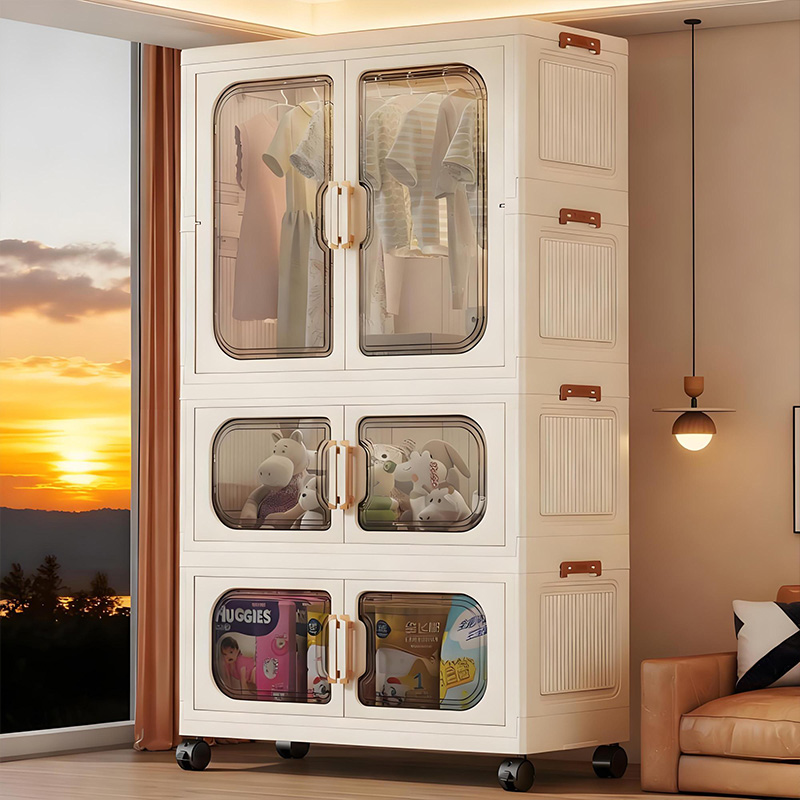 Baby Nursery Wardrobe - Opvouwbare babykast zonder installatie – meerlaags