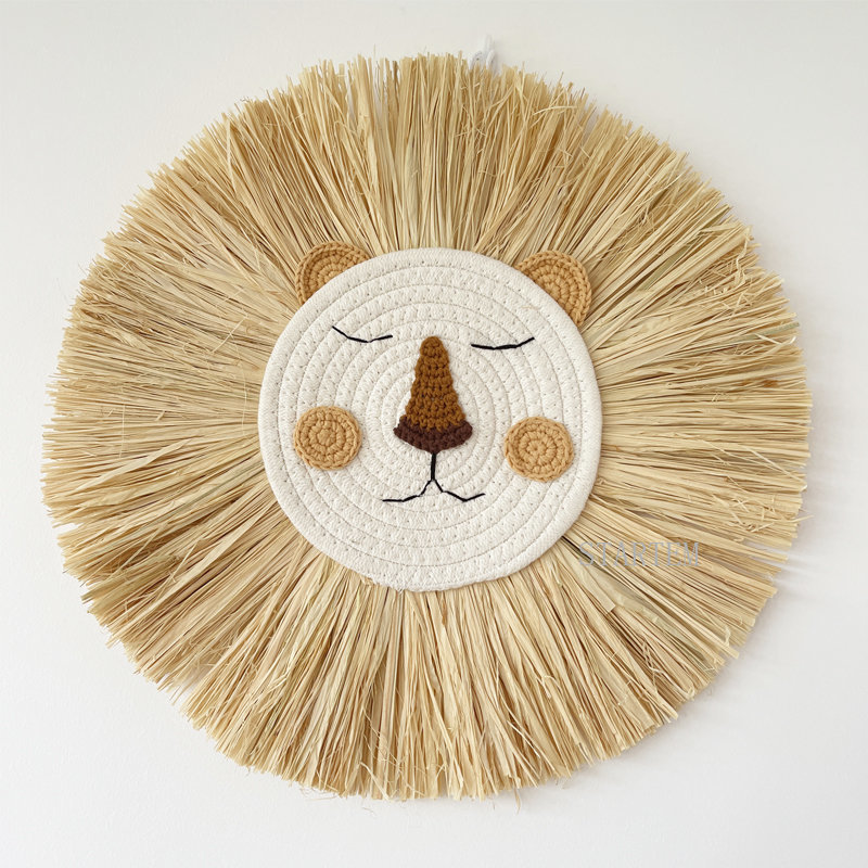 Baby Nursery Items - INS Nordic handgemaakte leeuwen wanddecoratie van