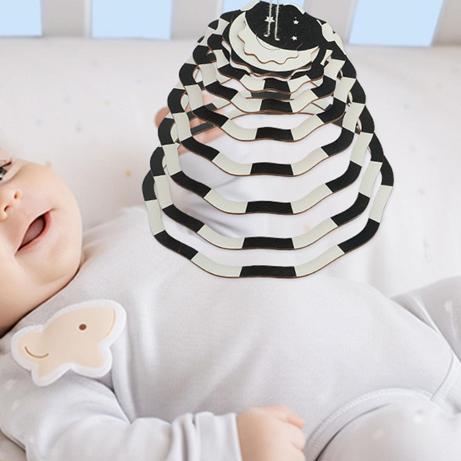 Baby Nursery Items - Wieg mobiel zintuiglijk speelgoed, zwart-wit bedbel