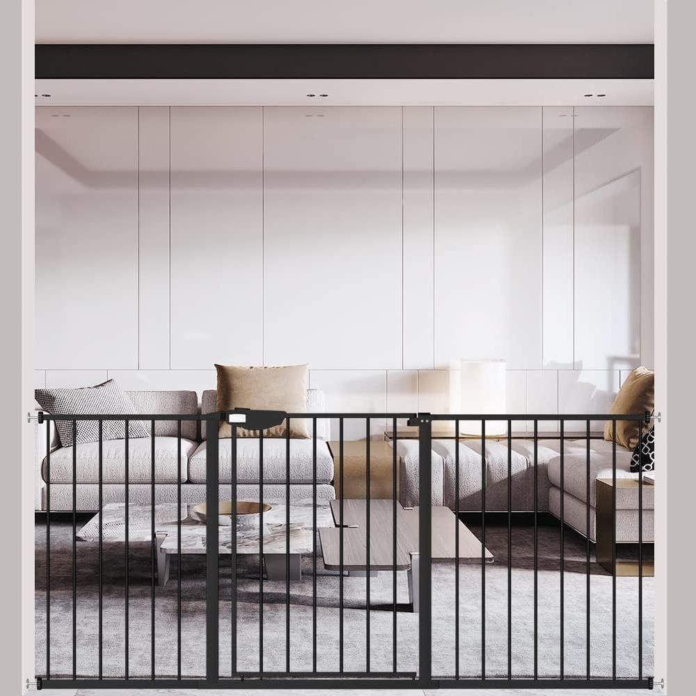 Baby Gate Extra Wide - Drievoudig vergrendelbare babyhek of traphek voor
