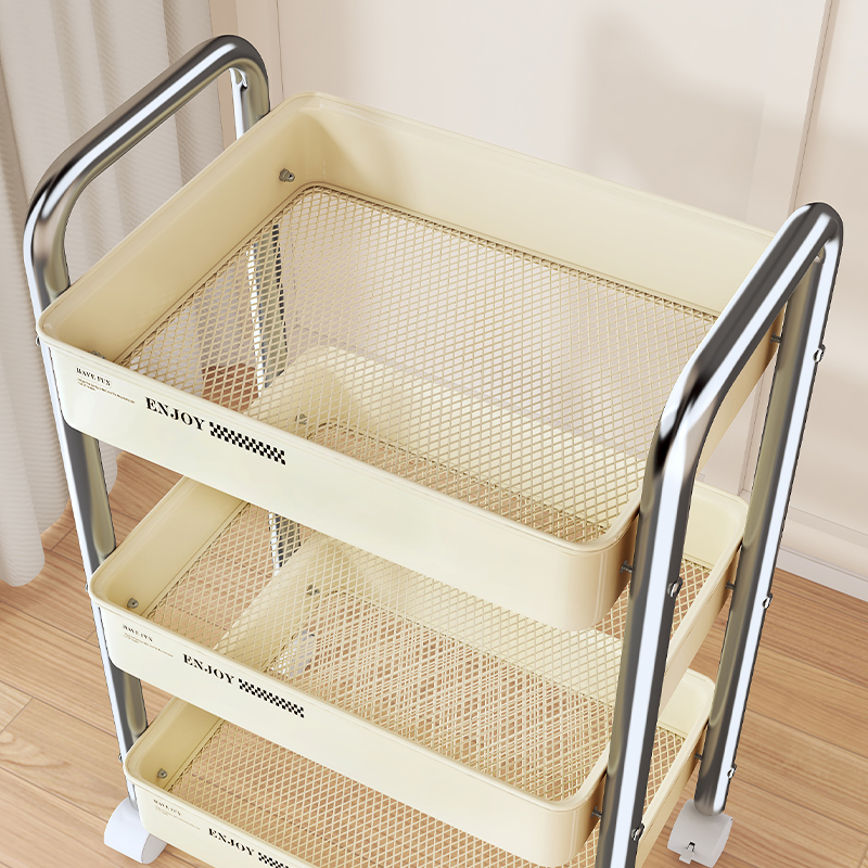 Baby Nursery Bookshelf - Multifunctionele rolwagen opbergorganisator voor woonkamer, babybadkamer,