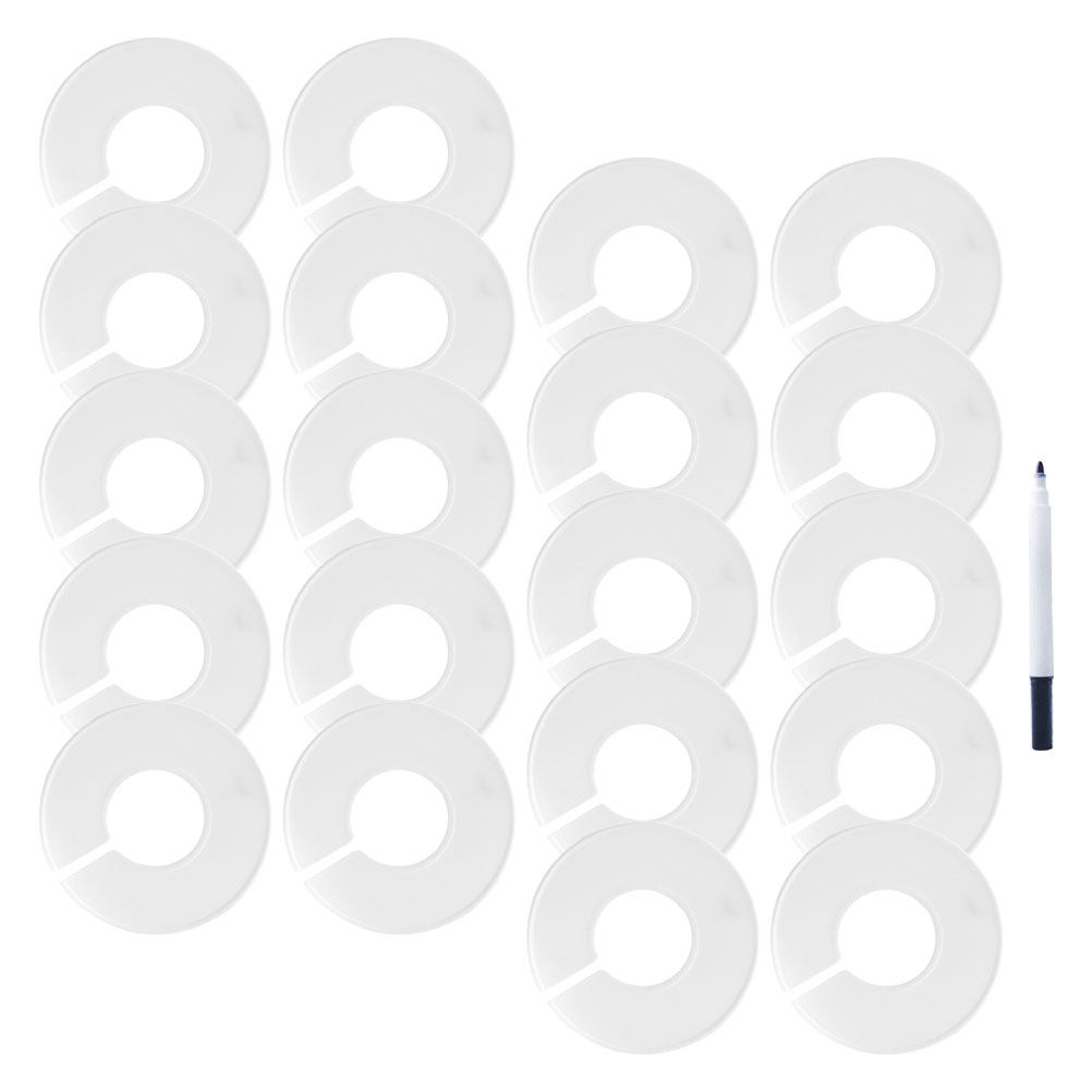 Baby Nursery Wardrobe - 20 stuks babykastverdeler, plastic kledinghanger voor