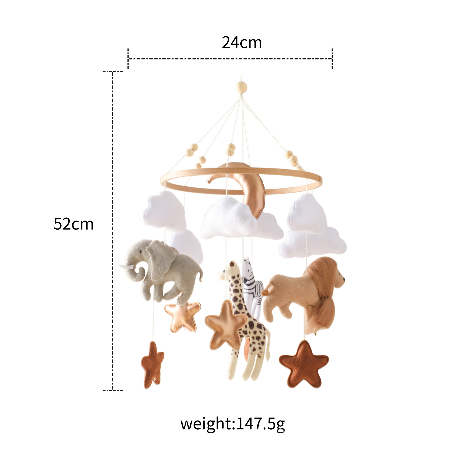Baby Nursery Jungle Animals - Hot Sale Nordic Handgemaakte Vilt Jungle