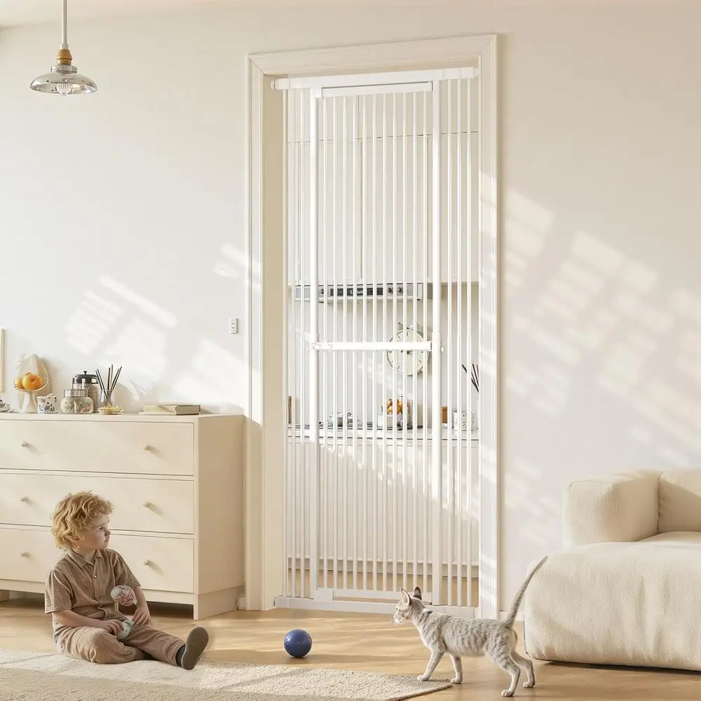 Baby Gate Extra Wide - Extra hoog verstelbaar kattenhek (51-87 cm),