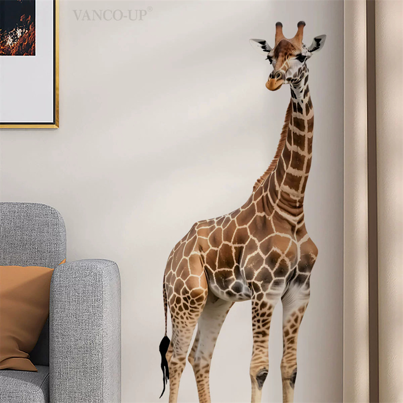 Baby Nursery Wall Stickers - Grote Safari Dieren Giraffe Sticker Voor