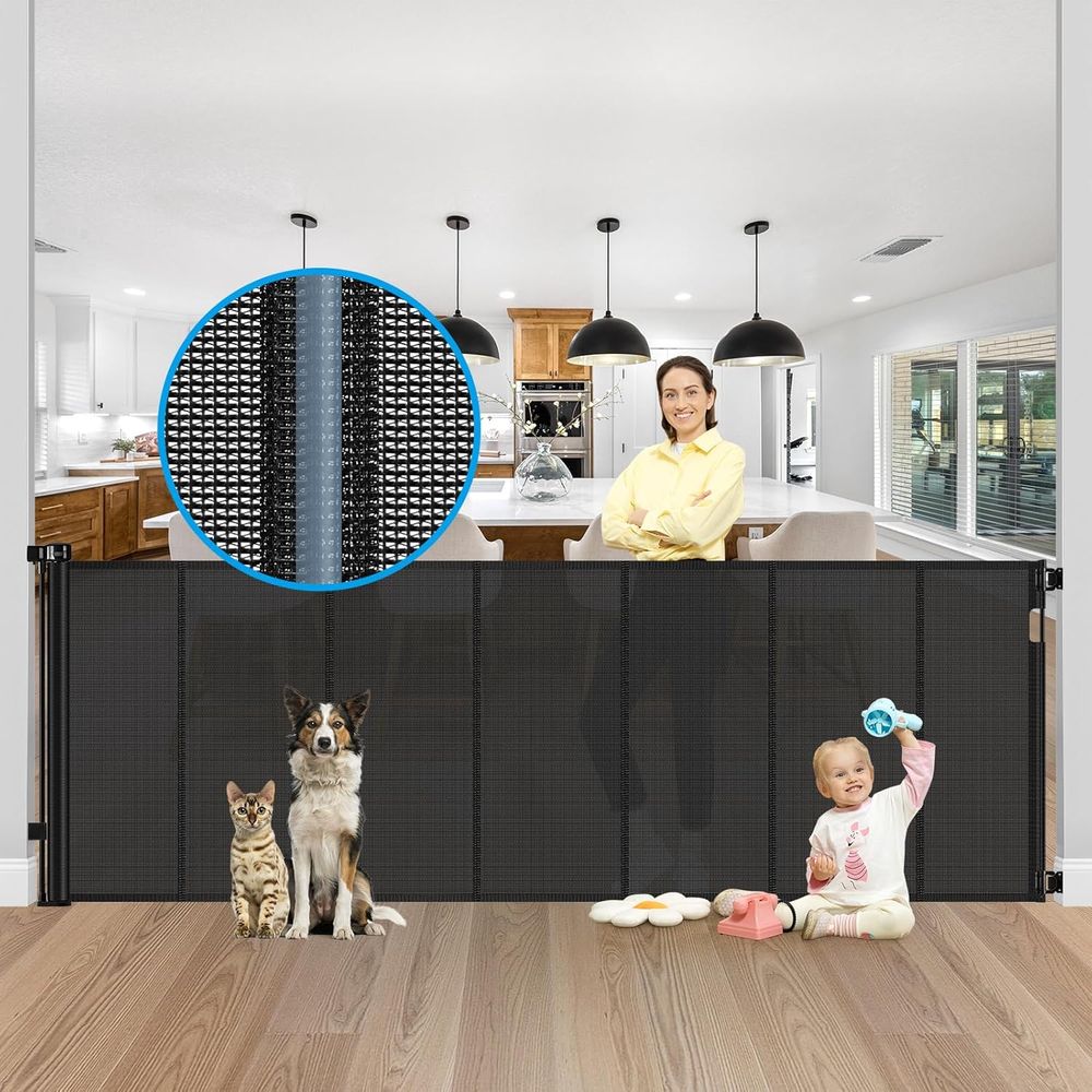 Baby Gate Extra Wide - Versterkte 42 inch hoge x 120