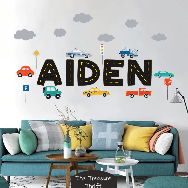 Aangepaste naam bouwvoertuigen - Baby Nursery Panelling recensie en prijs