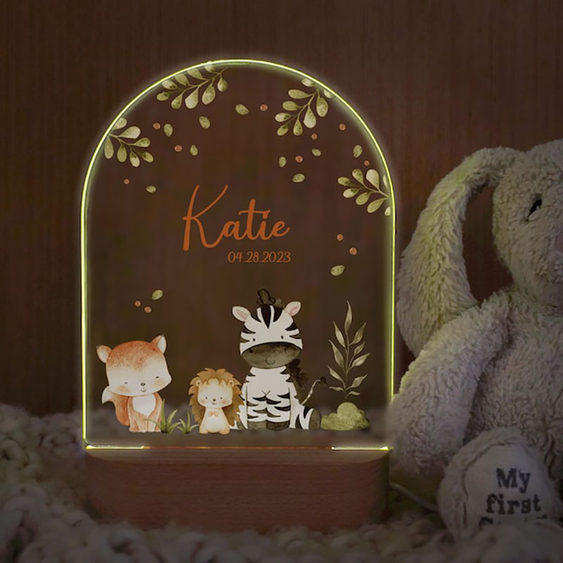 Aangepaste naam baby nachtlamp - Baby Nursery Boy recensie en prijs