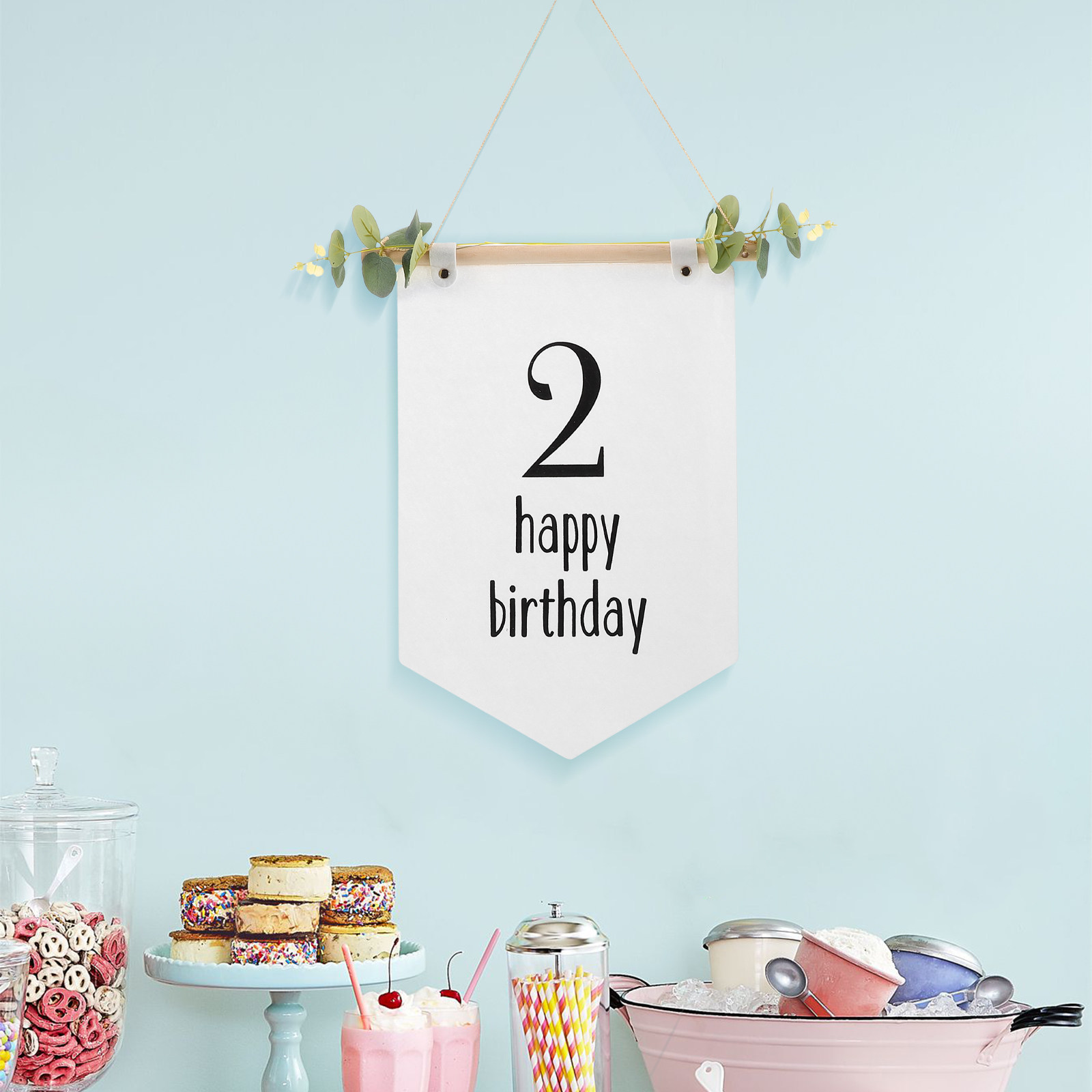 Vilten verjaardagsbanner babys - Baby Nursery Themes Boy recensie en prijs