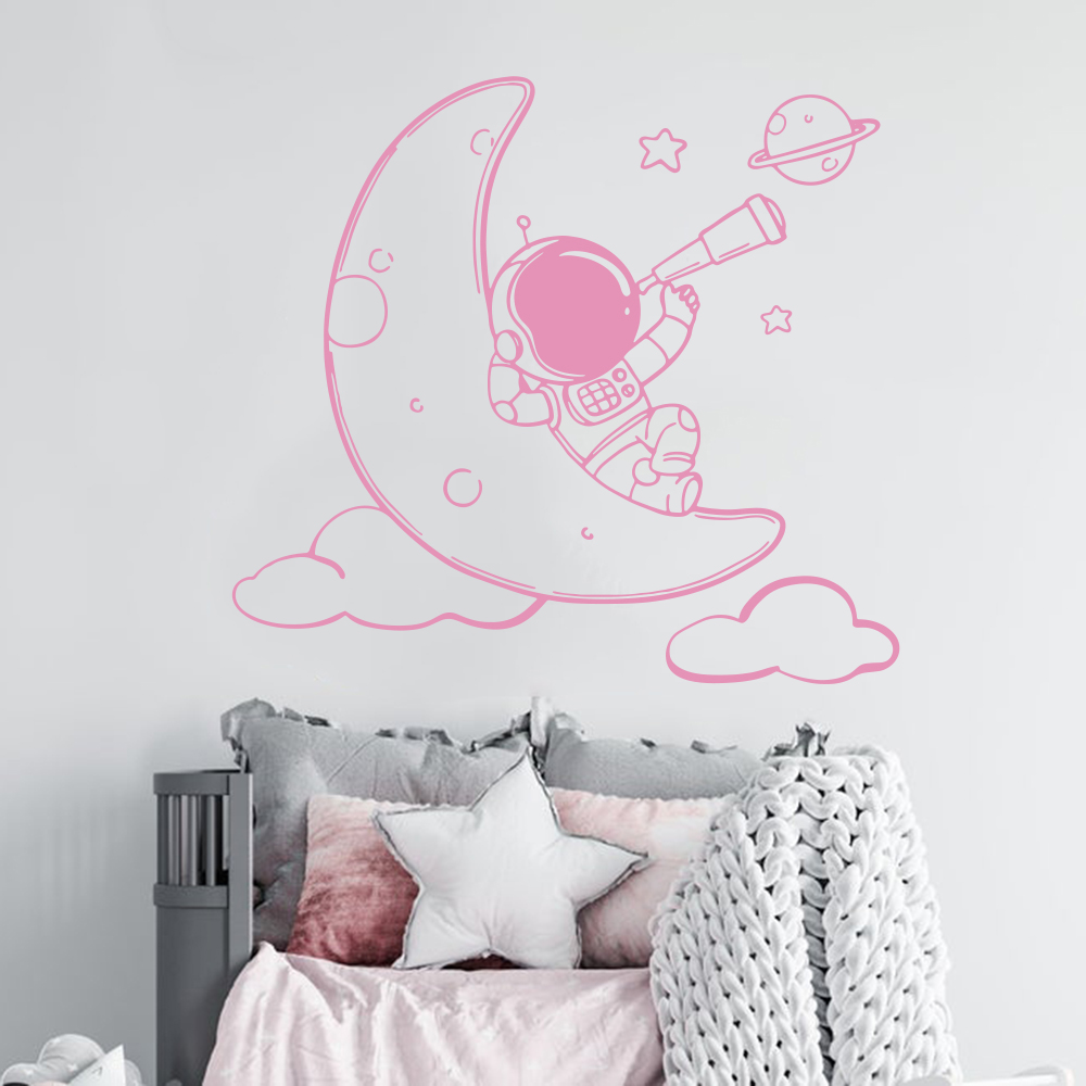 Cartoon Astronaut Op De Maan M - Baby Nursery Panelling recensie en prijs