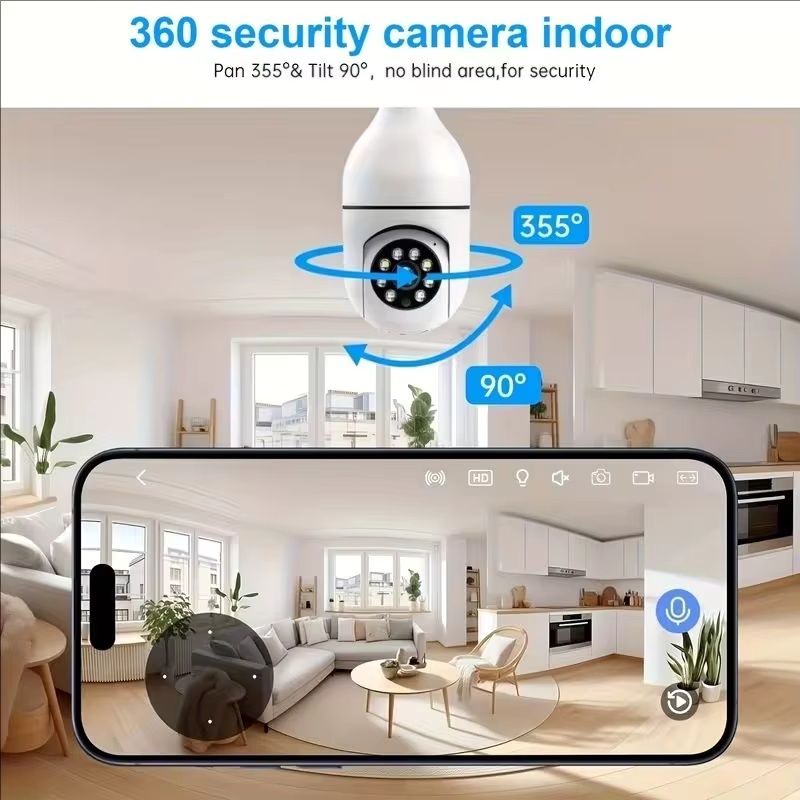 4G WiFi IP Camera E27 Lamp Cam - Baby Nursery Camera recensie en prijs
