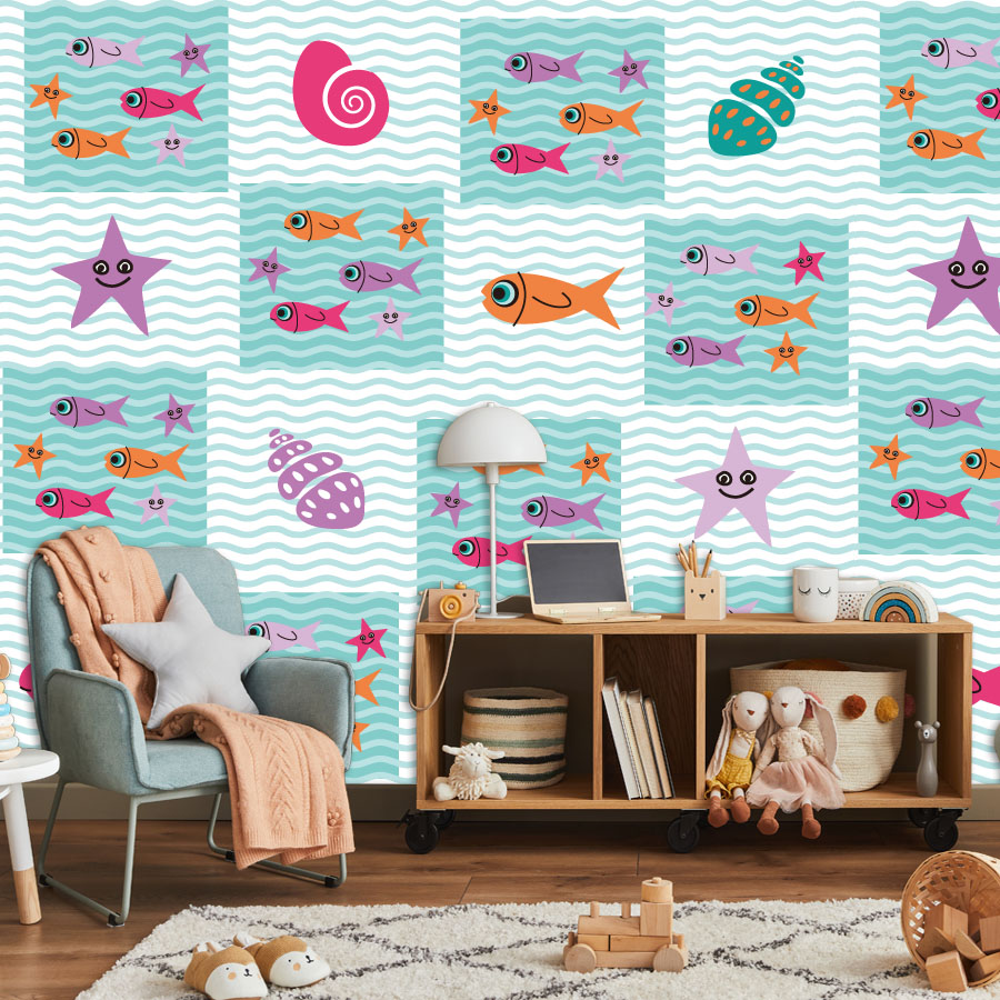 Cartoon Schil en Stok Foto Beh - Baby Nursery Peel And Stick Wallpaper recensie en prijs