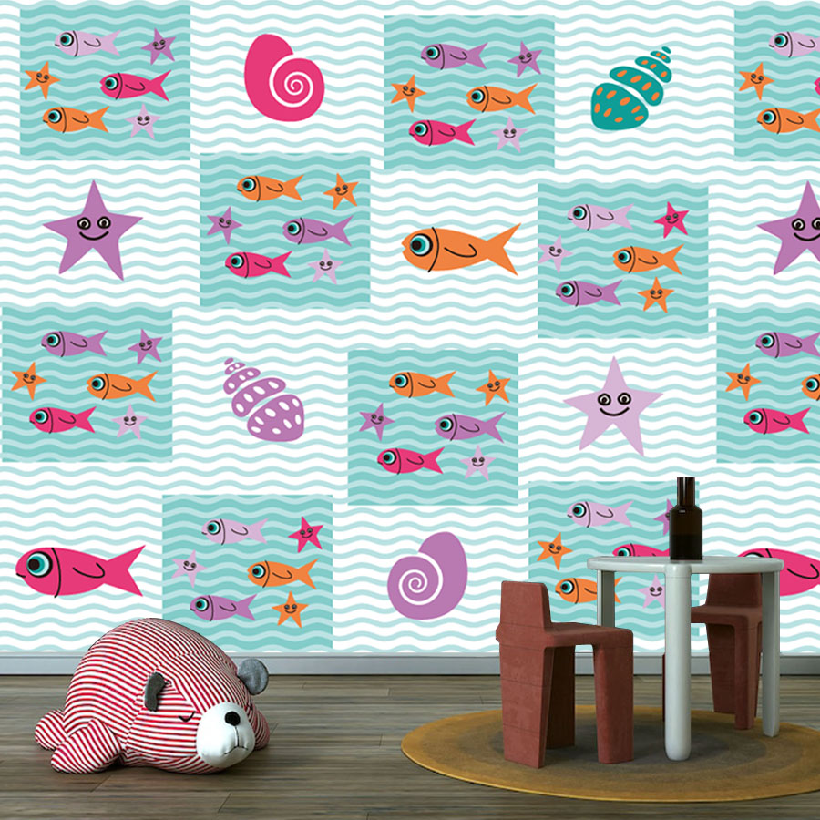 Cartoon Schil en Stok Foto Beh - Baby Nursery Peel And Stick Wallpaper recensie en prijs
