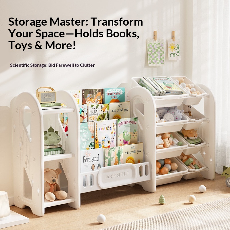 Opbergrek voor kinderspeelgoed - Baby Nursery Bookshelf recensie en prijs