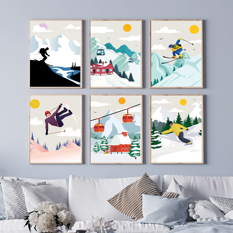 Minimalistische Snow Mountain  - Baby Nursery Themes Boy recensie en prijs