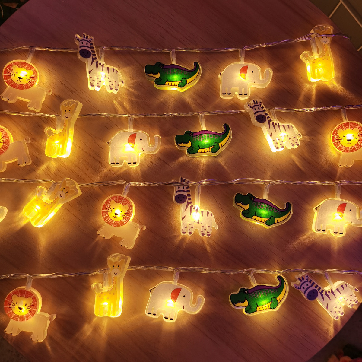 Cartoon LED-decoratieve lichts - Baby Nursery Jungle Theme recensie en prijs
