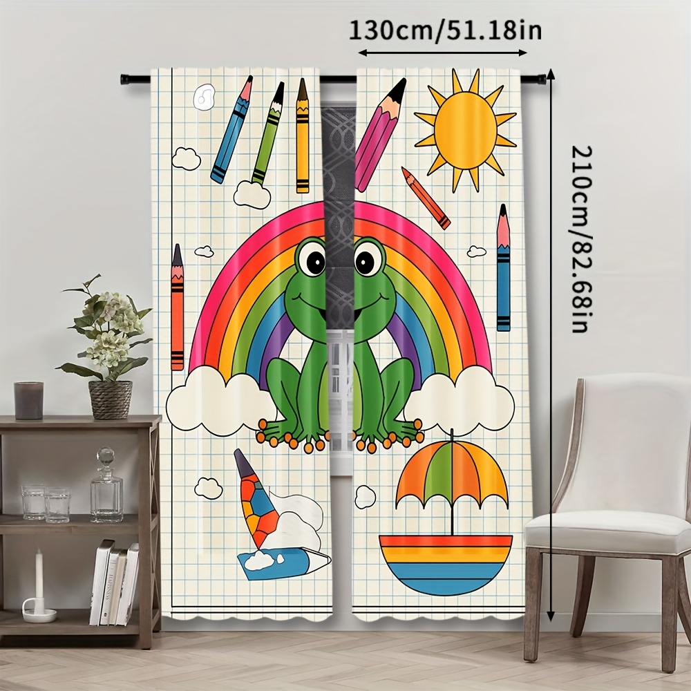 Leuke regenboogkikker gordijn  - Baby Nursery Themes Boy recensie en prijs
