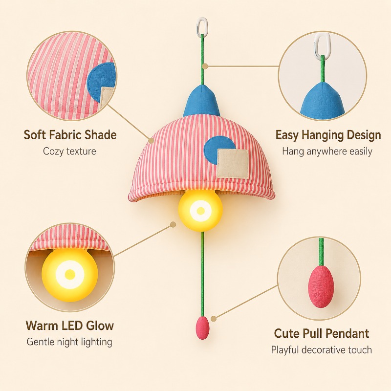 Oplaadbaar hangend nachtlampje - Baby Nursery Light Shade recensie en prijs