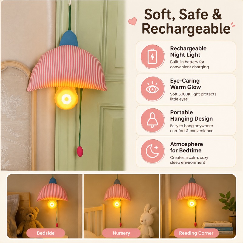 Oplaadbaar hangend nachtlampje - Baby Nursery Light Shade recensie en prijs