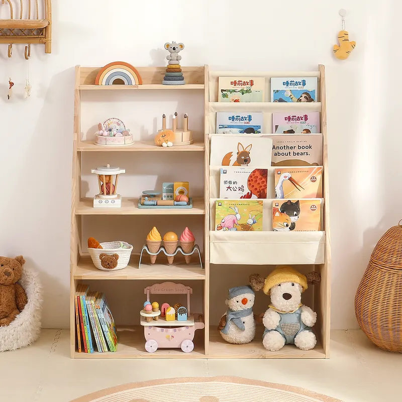 Massief houten kinderboekenpla - Baby Nursery Bookshelf recensie en prijs