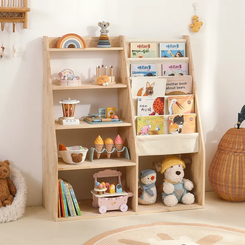 Massief houten kinderboekenpla - Baby Nursery Bookshelf recensie en prijs