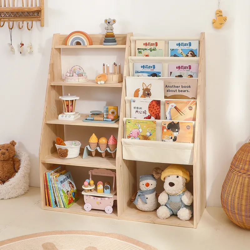 Massief houten kinderboekenpla - Baby Nursery Bookshelf recensie en prijs