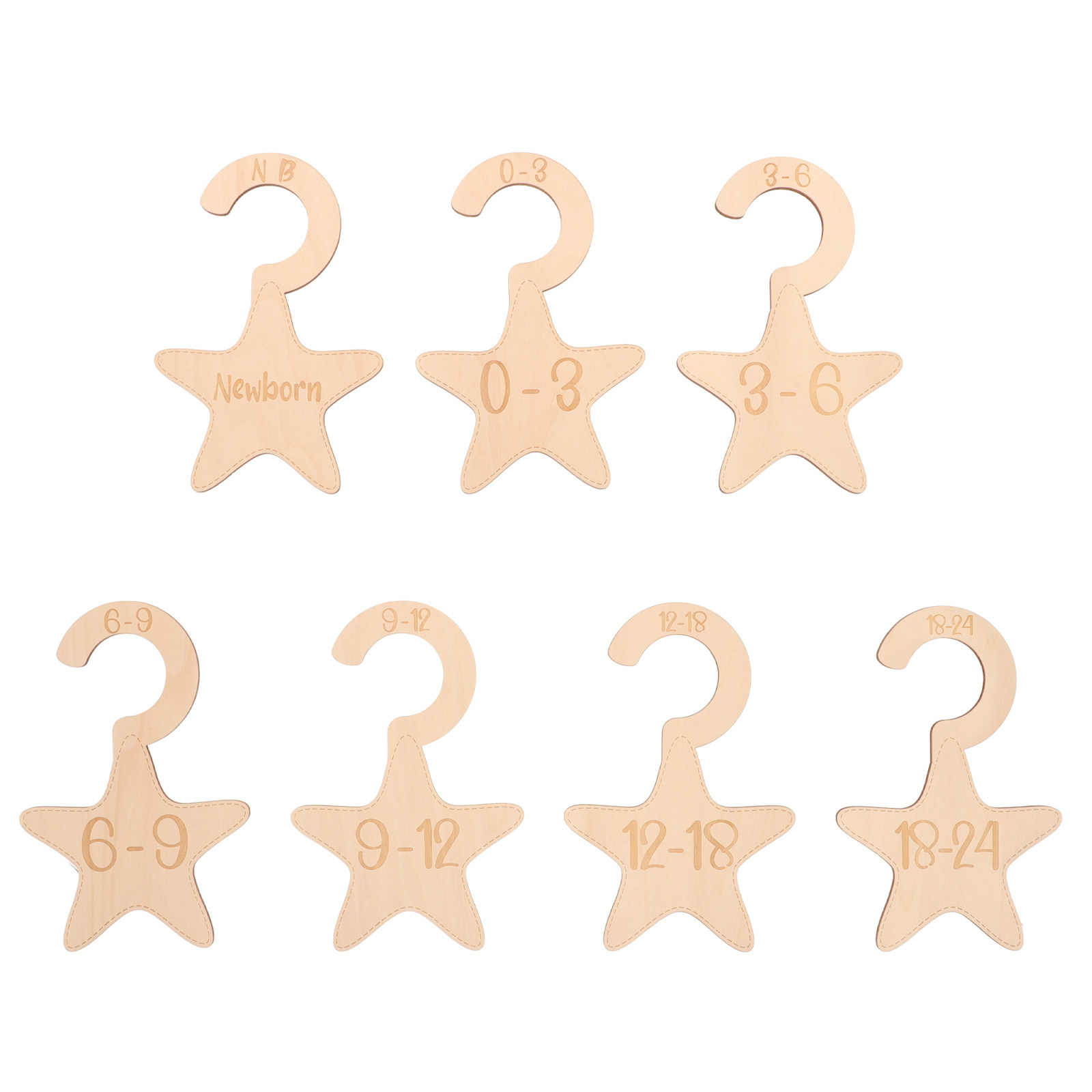 7-delige houten kastverdeler s - Baby Nursery Sets recensie en prijs