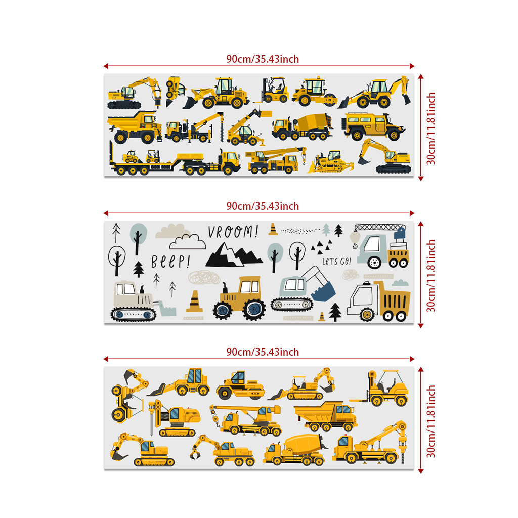 Cartoon graafmachine techniek  - Baby Nursery Wall Stickers recensie en prijs