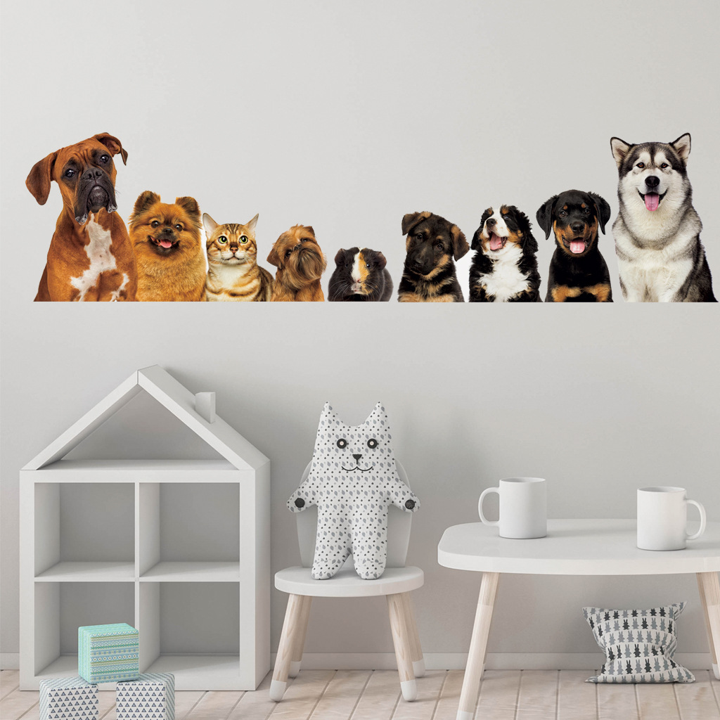C30 #9 Schattige Katten En Hon - Baby Nursery Wallpaper recensie en prijs