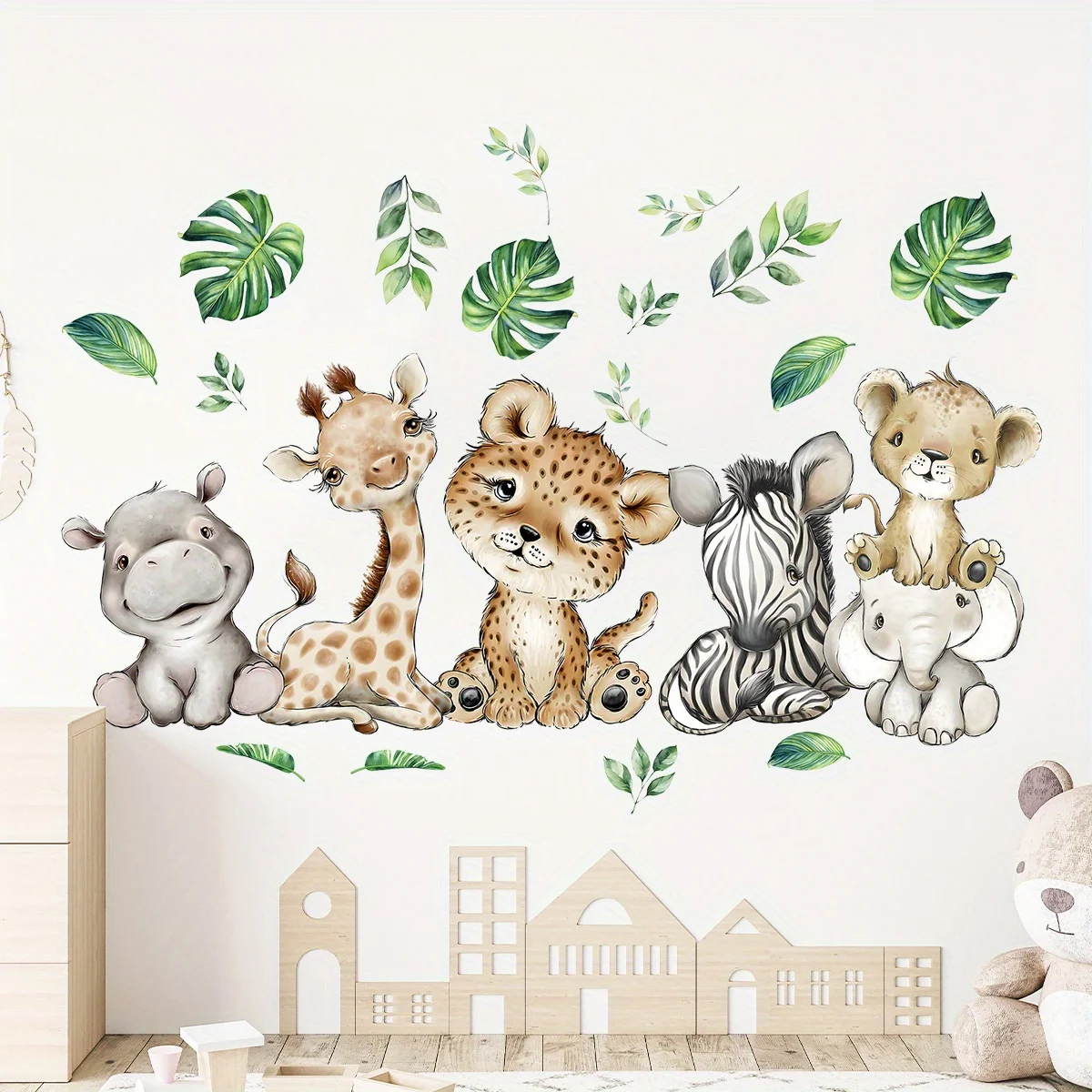 1PC Cartoon Leuke Nijlpaard Ti - Baby Nursery Wall Stickers recensie en prijs