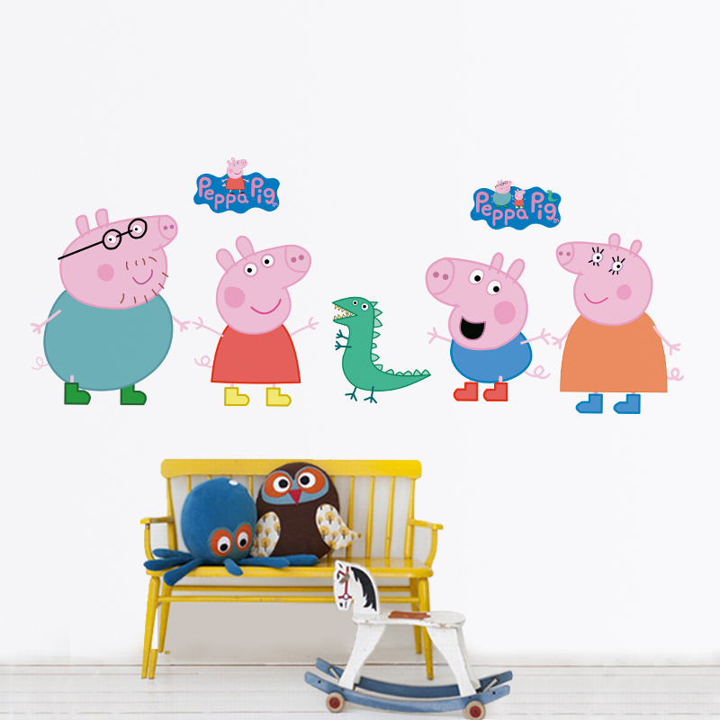 Cartoon Peppa Pig muurstickers - Baby Nursery Vinyl recensie en prijs