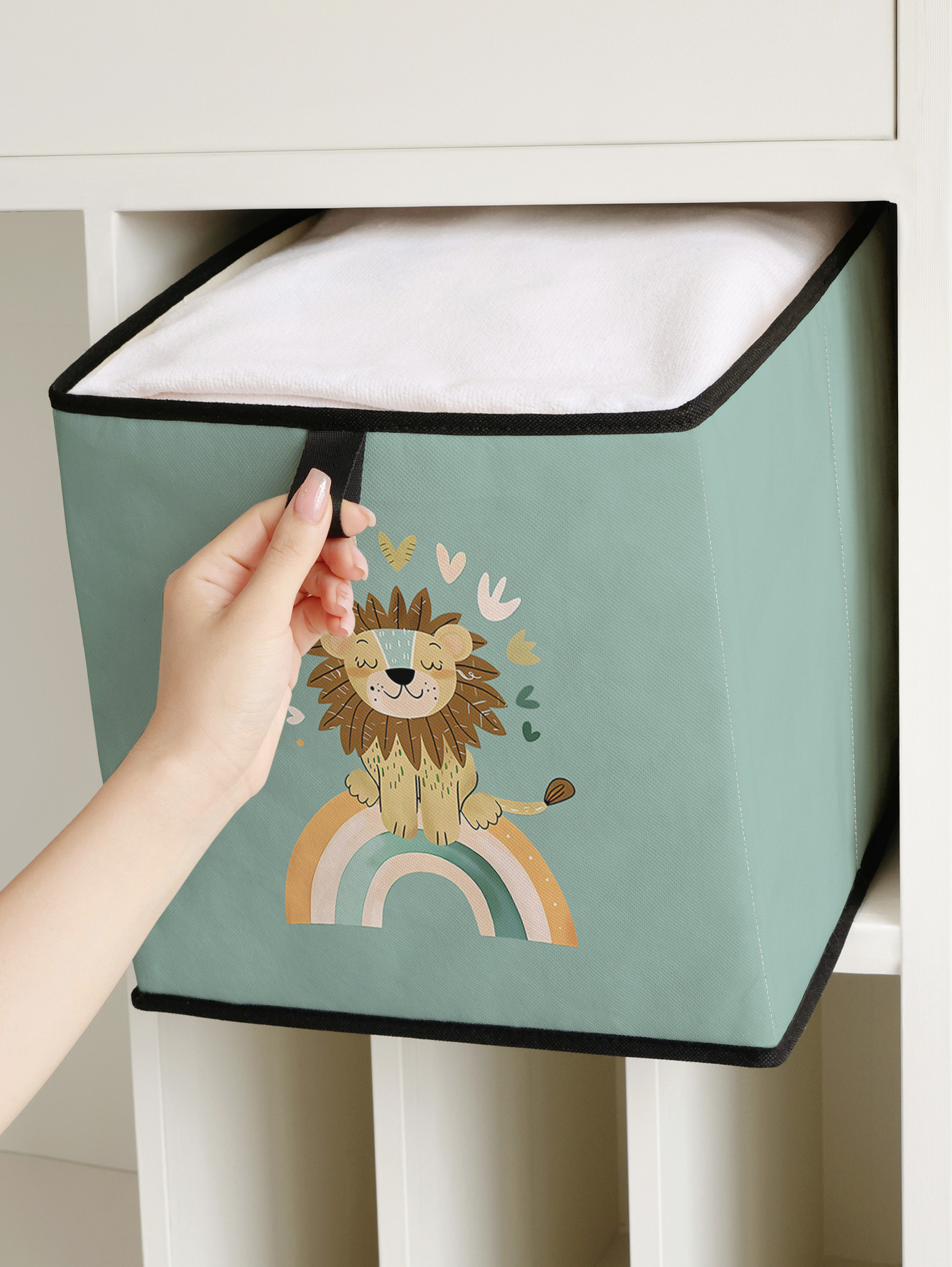 Schattige leeuw regenboogprint - Baby Nursery Wardrobe recensie en prijs