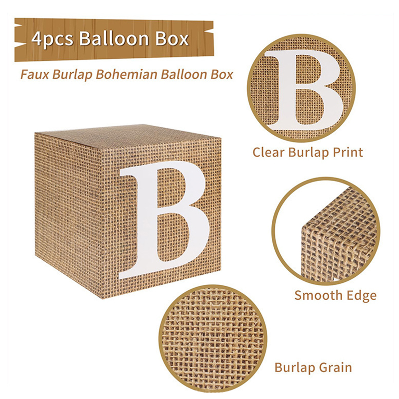 Set van 4 jute print BABY lett - Baby Nursery Sets recensie en prijs