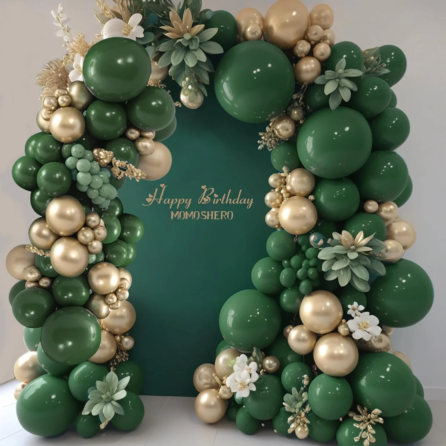 101 stuks groen-gouden latex b - Baby Nursery Jungle Theme recensie en prijs