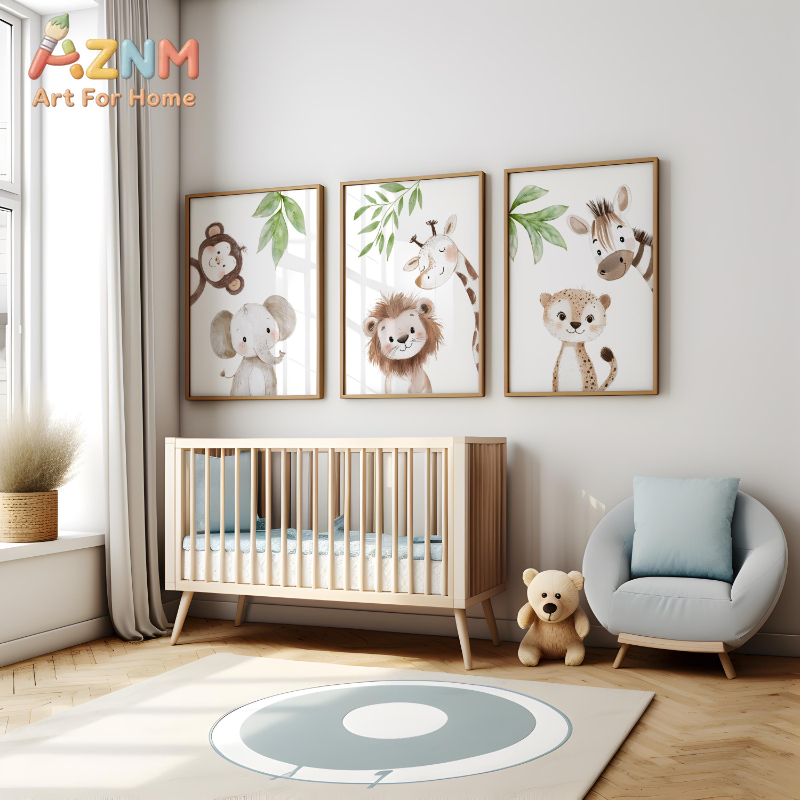 1 stuk/3 stuks Safari Animal N - Baby Nursery Jungle Theme recensie en prijs