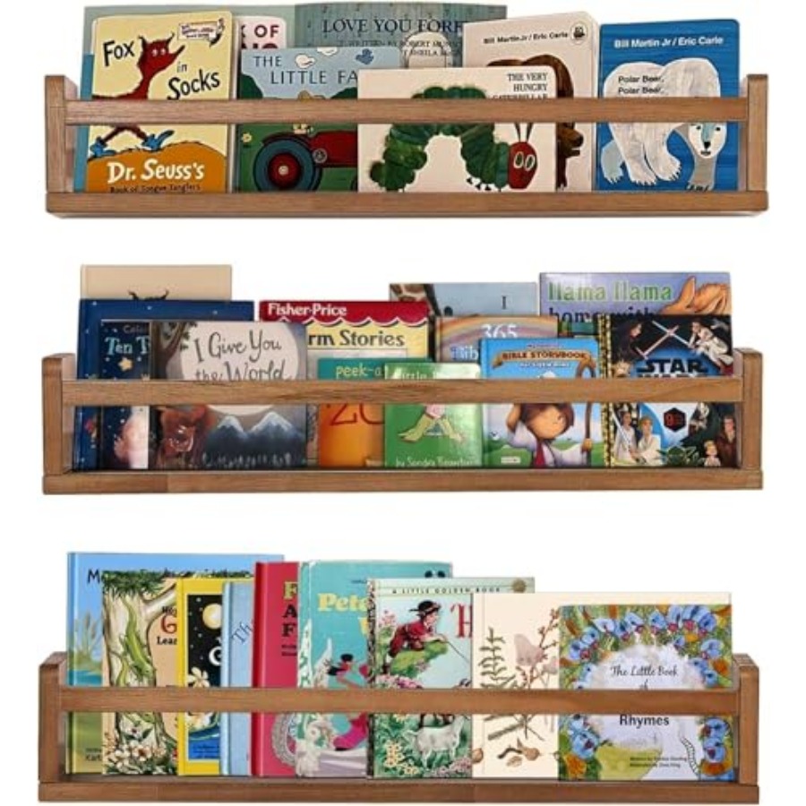 Wandplankjes voor babykamerdec - Baby Nursery Bookshelf recensie en prijs