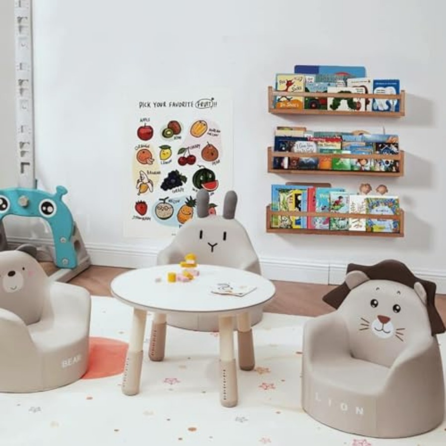 Wandplankjes voor babykamerdec - Baby Nursery Bookshelf recensie en prijs