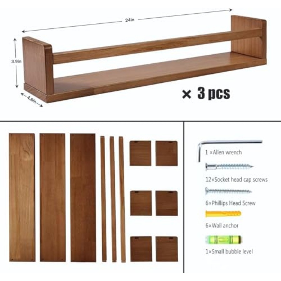 Wandplankjes voor babykamerdec - Baby Nursery Bookshelf recensie en prijs
