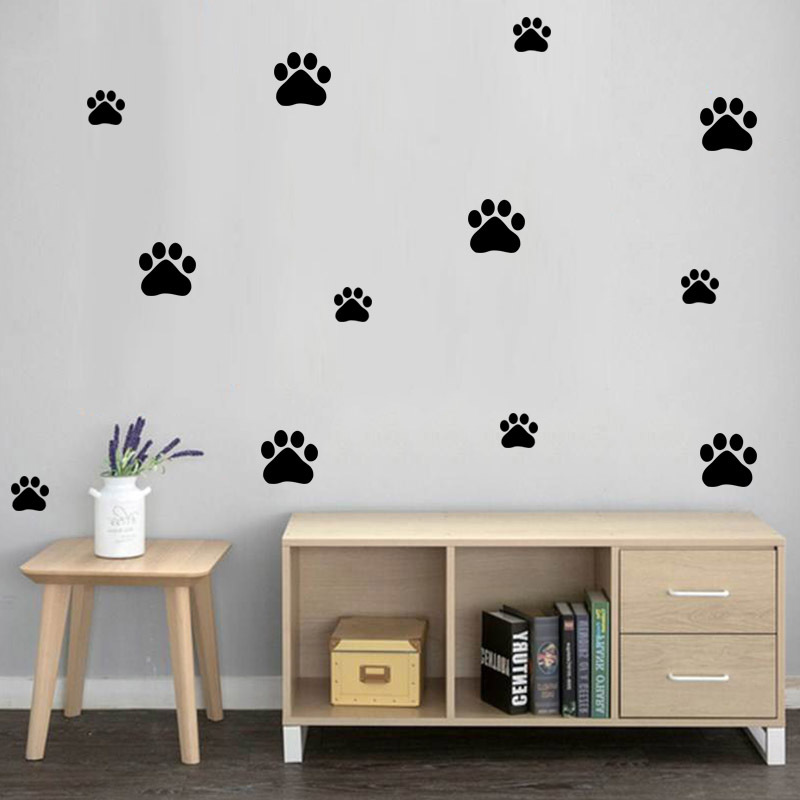 Cartoon Hond Kat Lopen Poot Mu - Baby Nursery Vinyl recensie en prijs