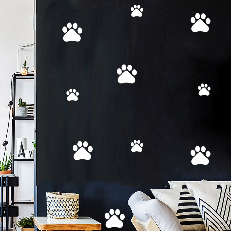 Cartoon Hond Kat Lopen Poot Mu - Baby Nursery Vinyl recensie en prijs