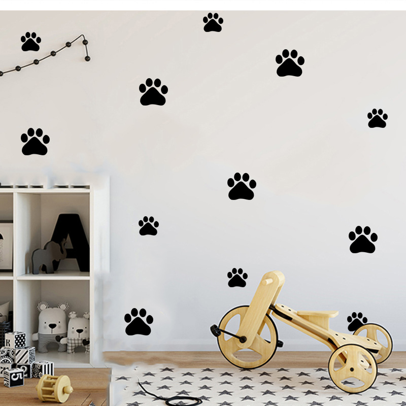 Cartoon Hond Kat Lopen Poot Mu - Baby Nursery Vinyl recensie en prijs