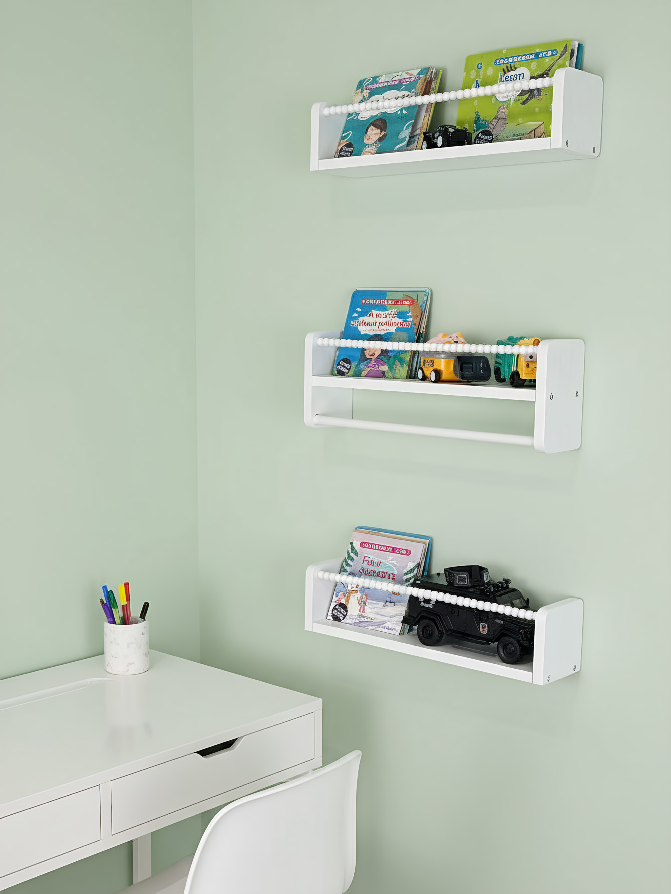 Boekenplanken voor de kinderka - Baby Nursery Bookshelf recensie en prijs